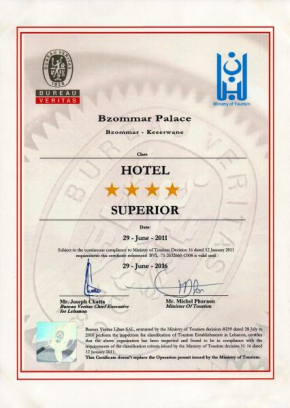 Отель Bzommar Palace Hotel  Harissa